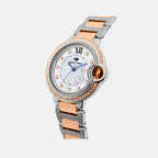 Women Quartz Silver Dial Analog Metal Watch 4510B-M1303