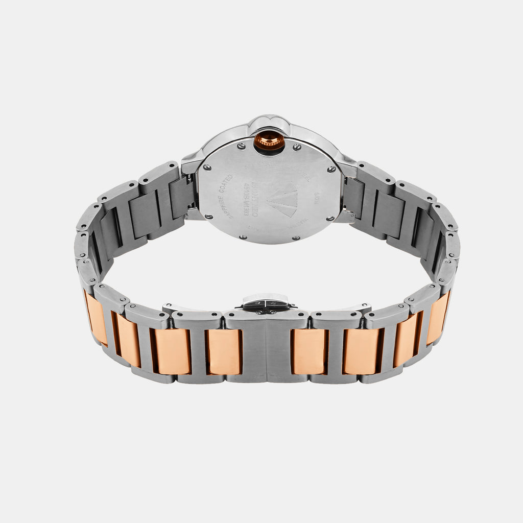 Women Quartz Silver Dial Analog Metal Watch 4510B-M1303