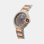 Women Quartz Grey Dial Analog Metal Watch 4510B-M1315