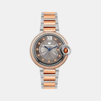 Women Quartz Grey Dial Analog Metal Watch 4510B-M1315