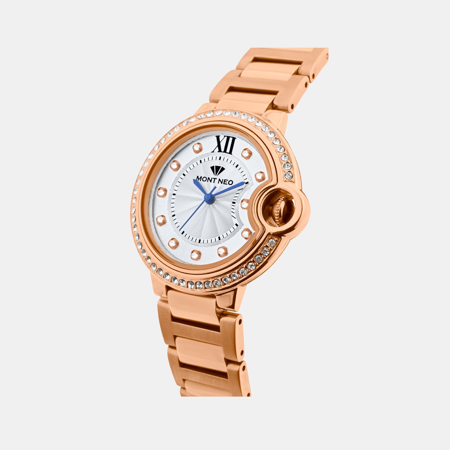 Women Quartz Silver Dial Analog Metal Watch 4510B-M3303