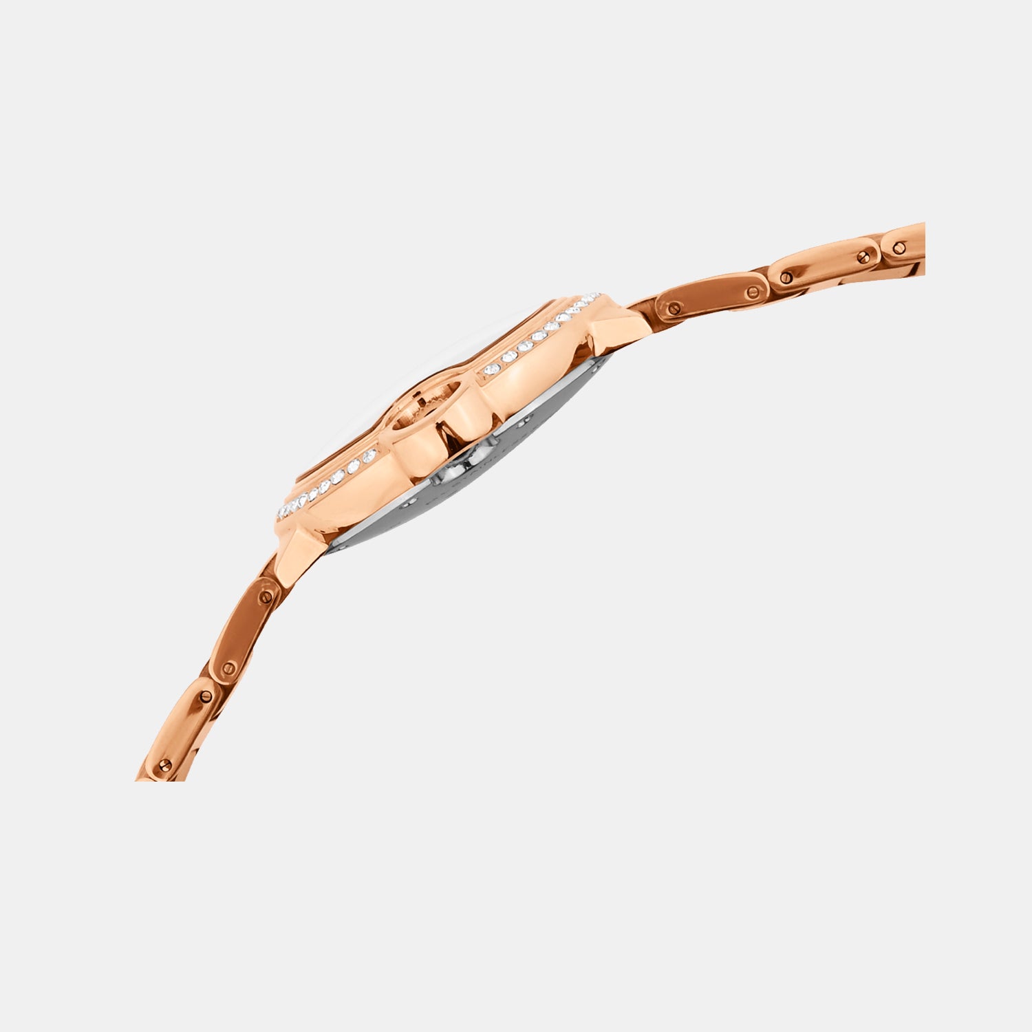 Women Quartz Silver Dial Analog Metal Watch 4510B-M3303