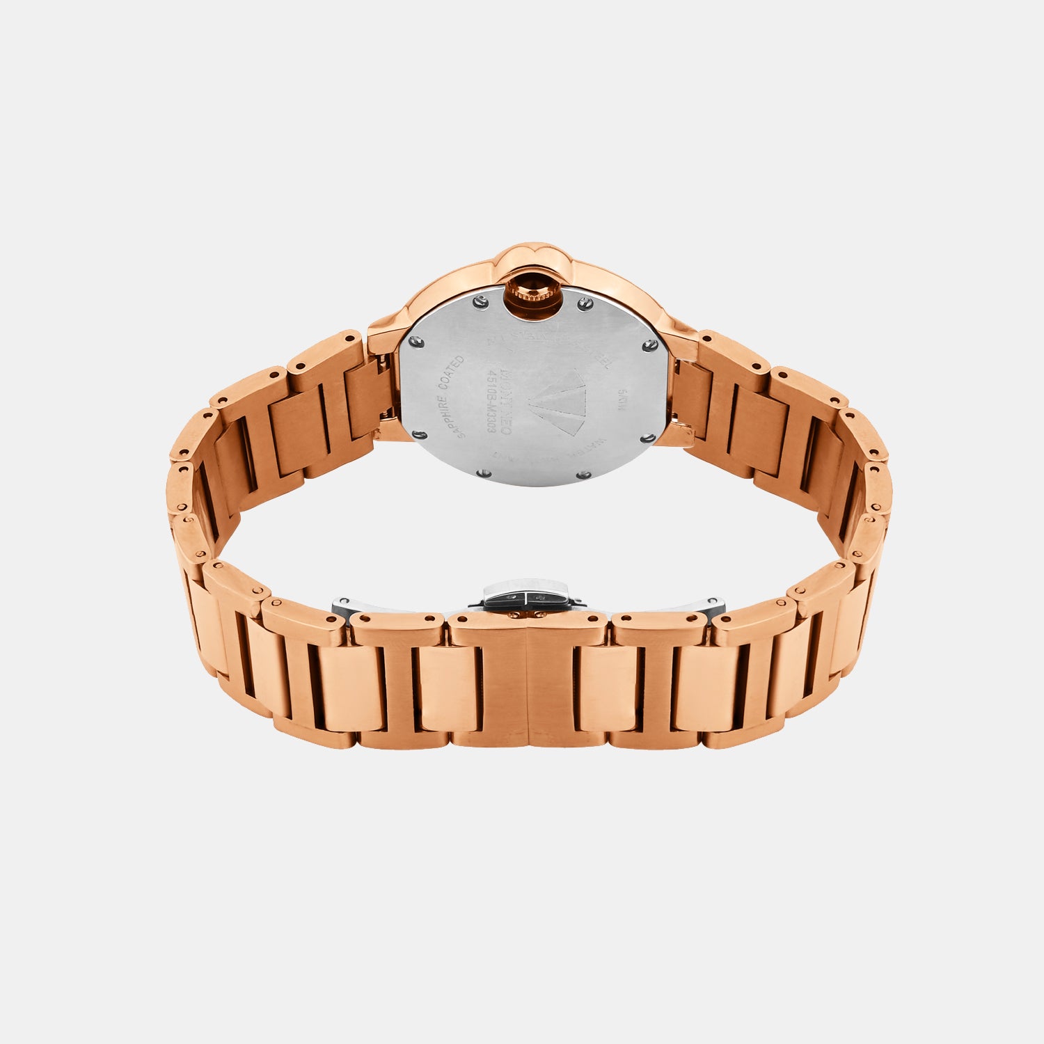 Women Quartz Silver Dial Analog Metal Watch 4510B-M3303