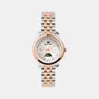 Women Quartz Mother Of Pearl Dial Multi-Function Stainless Steel Watch 4511M-M1301