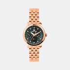 Women Quartz Green Dial Multi-Function Stainless Steel Watch 4511M-M3314