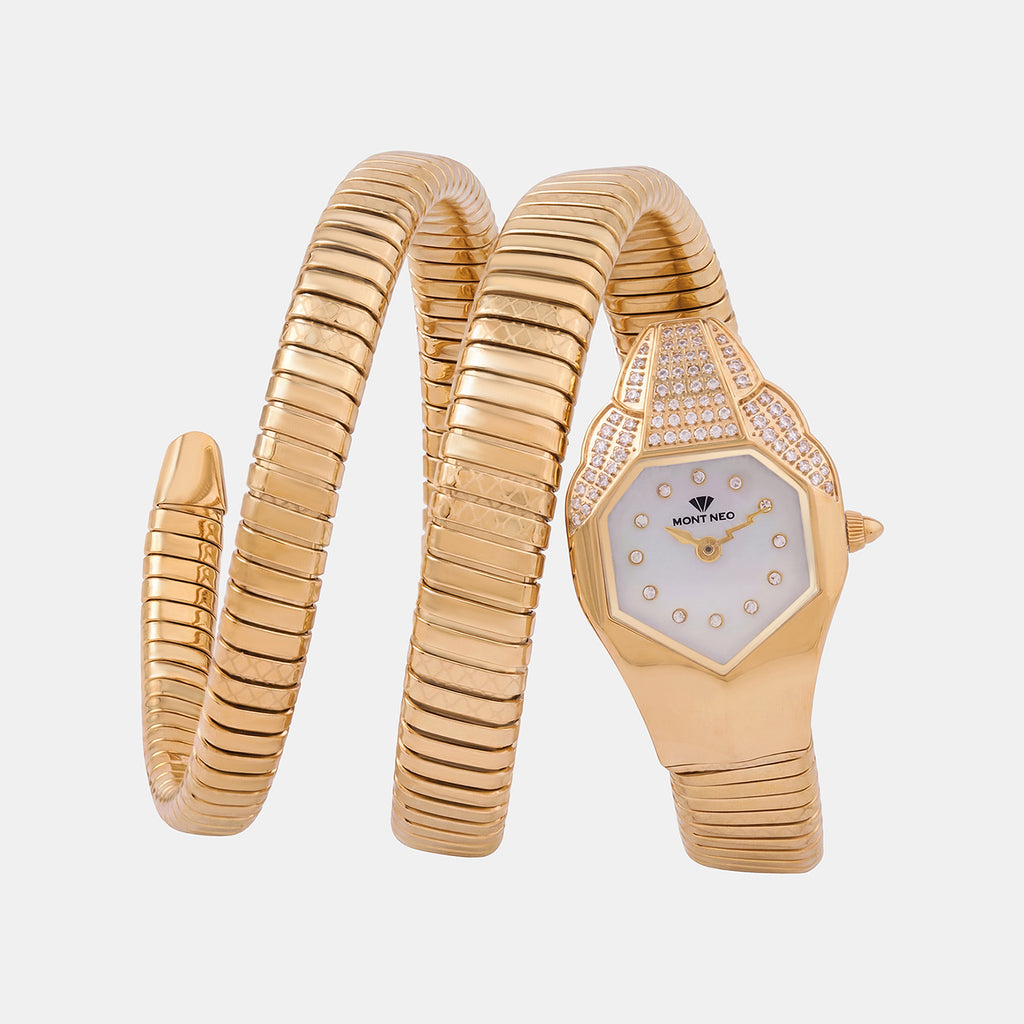 Women Quartz White Dial Analog Stainless Steel Watch 4514B-M3301