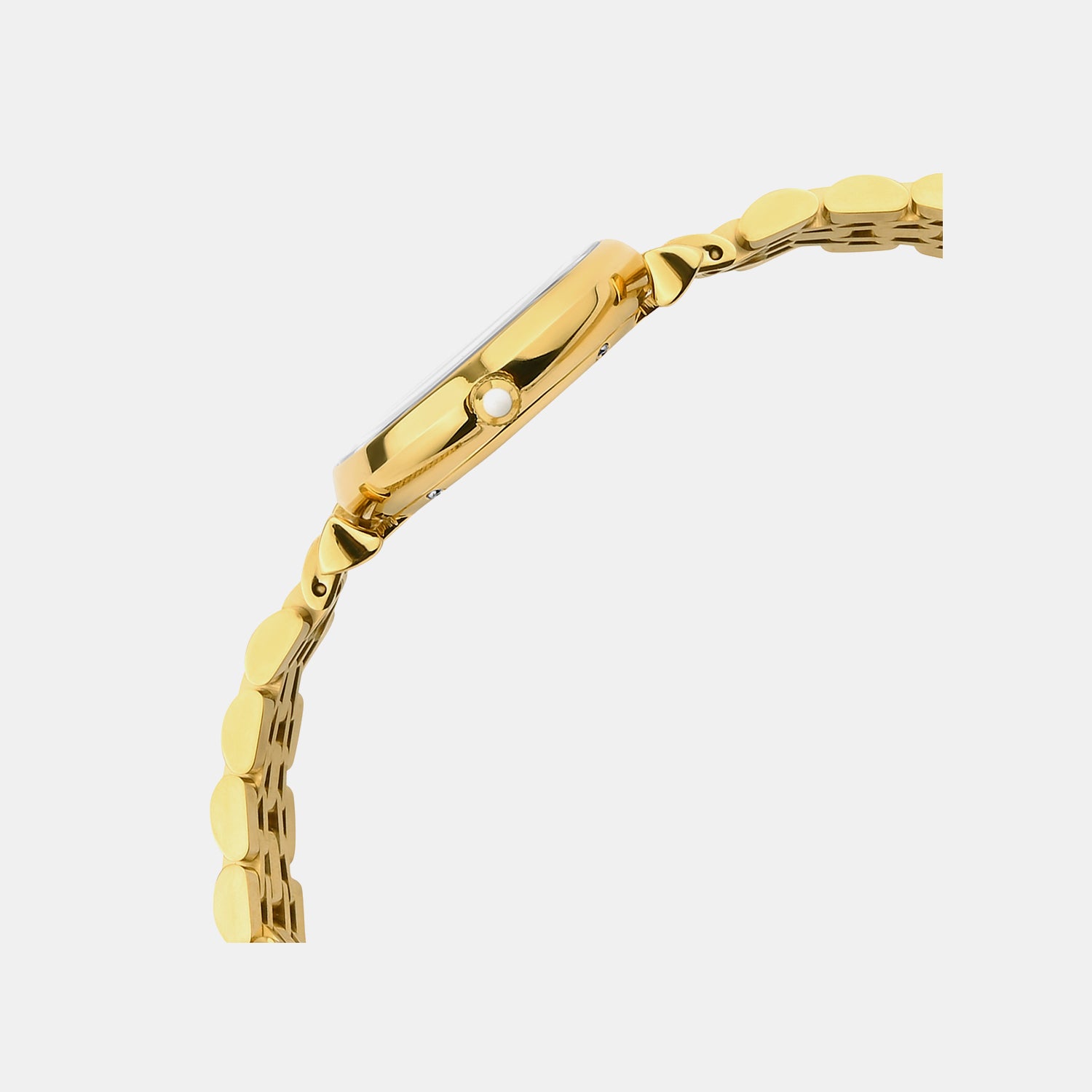 Women Quartz White Dial Analog Stainless Steel Watch 4515B-M2201