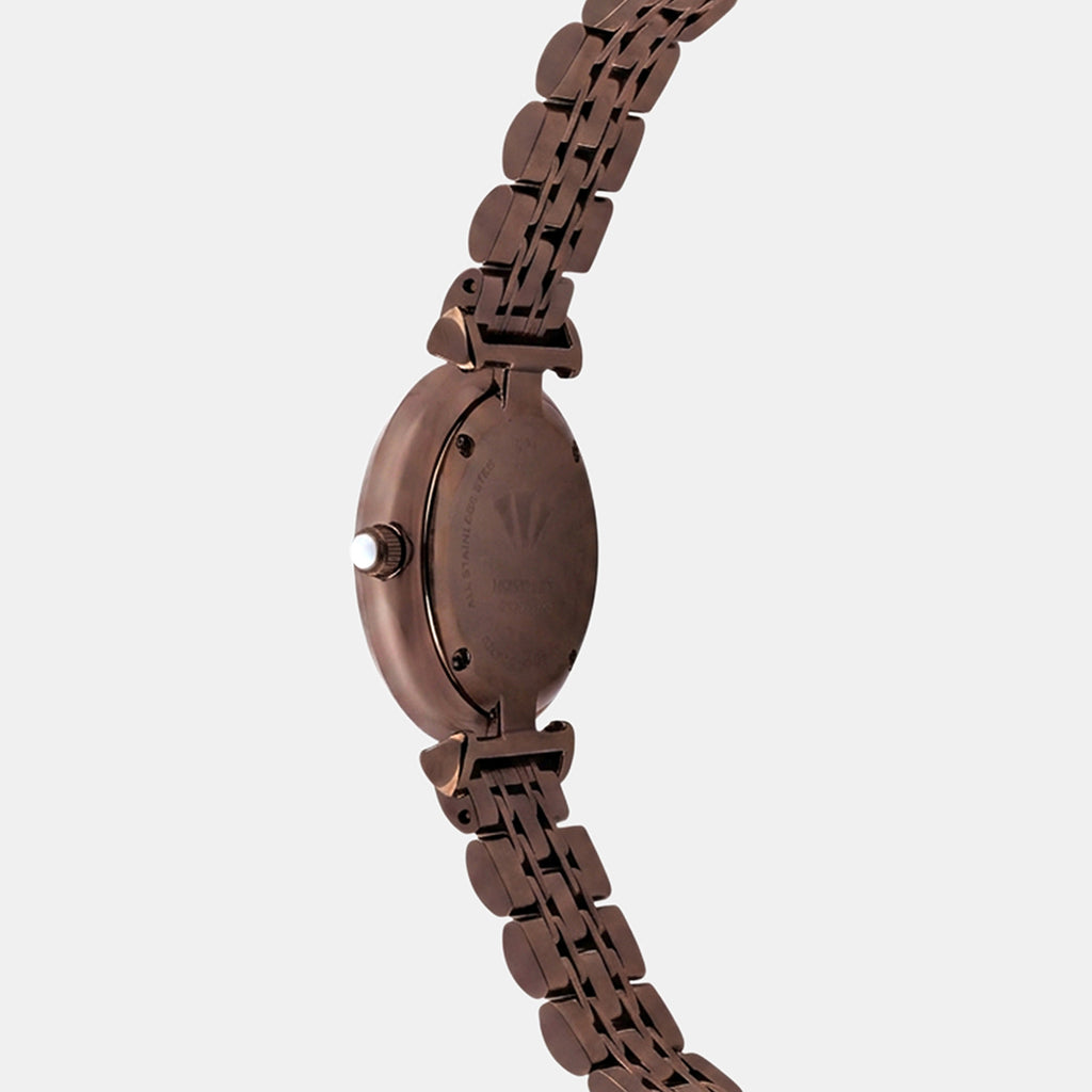 Regular Women Quartz Brown Dial Analog Stainless Steel Watch 4515B-M6006