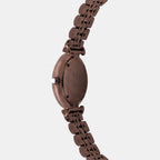 Regular Women Quartz Brown Dial Analog Stainless Steel Watch 4515B-M6006