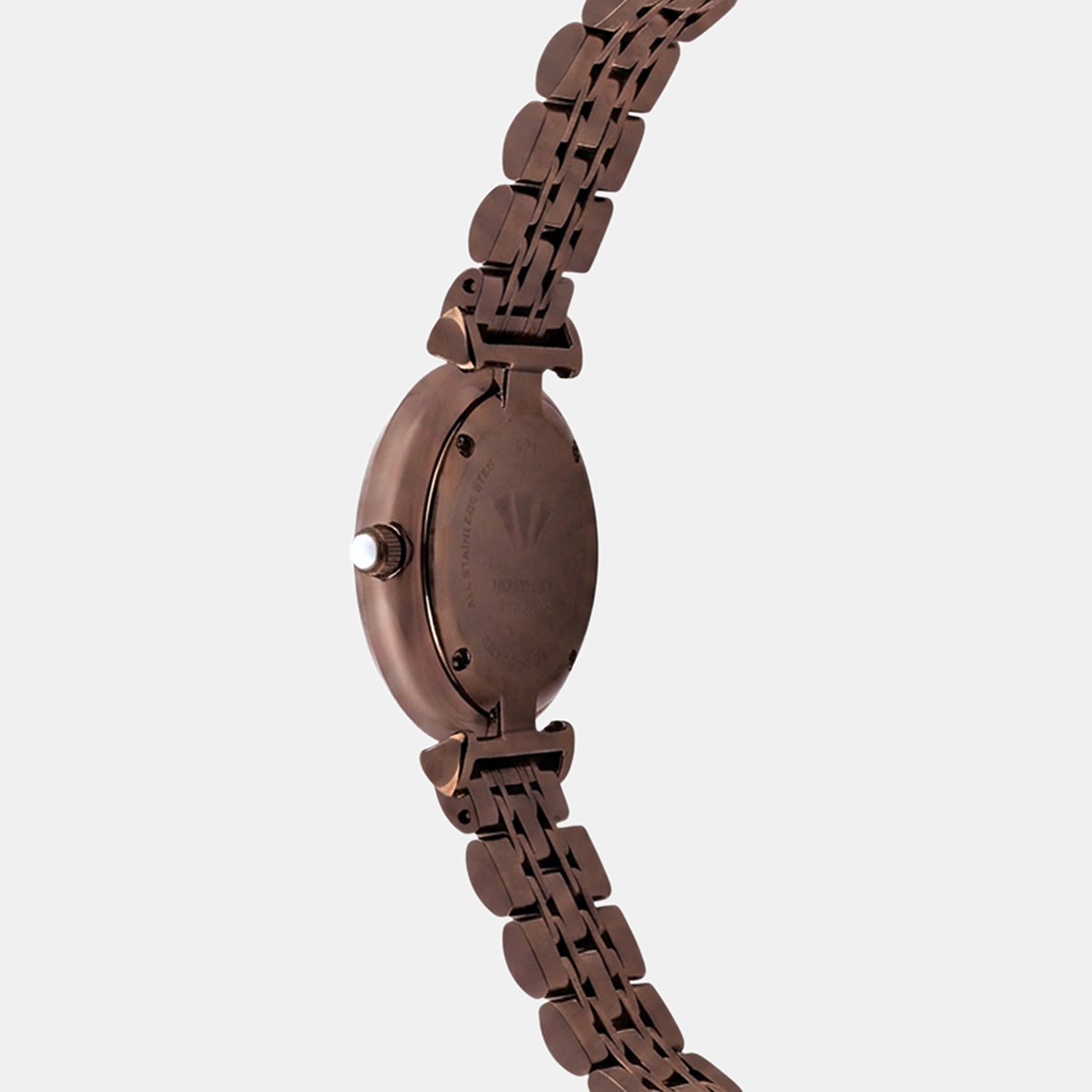Regular Women Quartz Brown Dial Analog Stainless Steel Watch 4515B-M6006