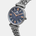 Women Quartz Blue Dial Analog Stainless Steel Watch 4515B-M8816