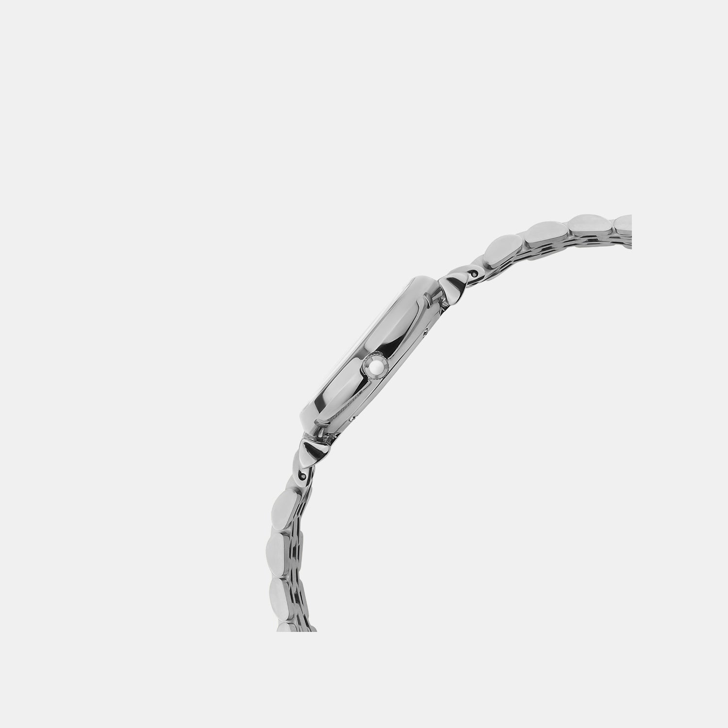 Women Quartz White Dial Analog Stainless Steel Watch 4516B-M1101