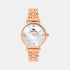 Women Quartz White Dial Analog Stainless Steel Watch 4516B-M3301