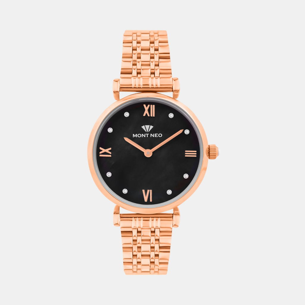 Women Quartz Green Dial Analog Stainless Steel Watch 4516B-M3314