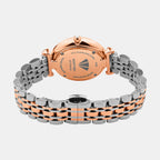 Women Quartz Blue Dial Analog Stainless Steel Watch 4517B-M1305