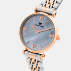 Women Quartz Grey Dial Analog Stainless Steel Watch 4517B-M1315