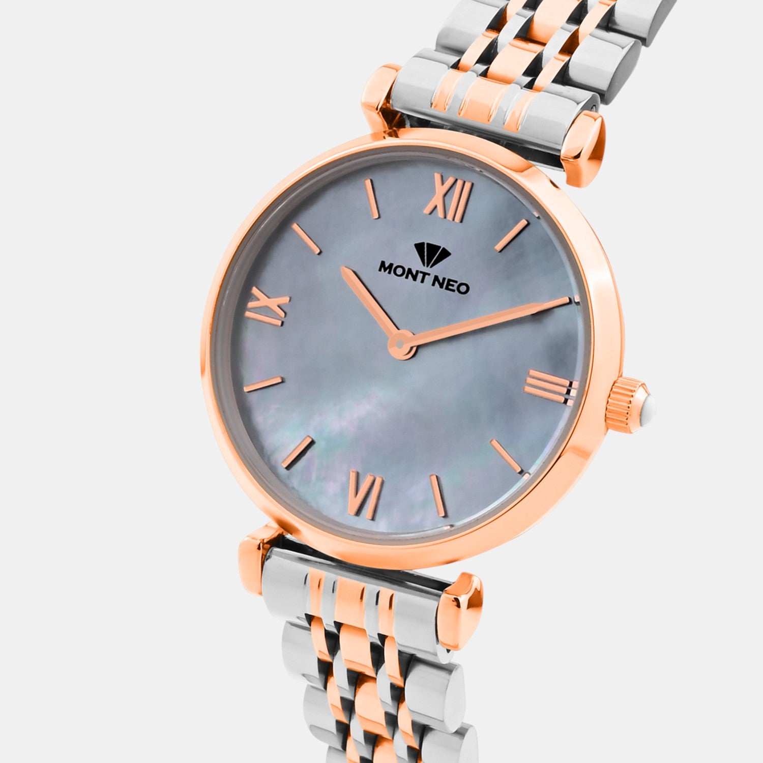 Women Quartz Grey Dial Analog Stainless Steel Watch 4517B-M1315