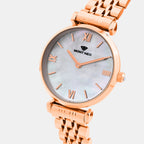 Women Quartz White Dial Analog Stainless Steel Watch 4517B-M3303