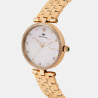 Men Quartz Silver Dial Analog Metal Watch 4518T-M3303
