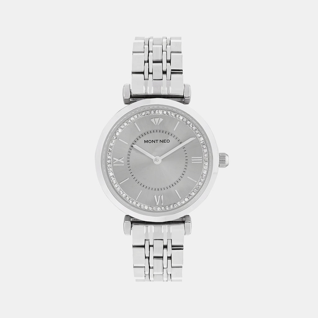 Men Quartz Grey Dial Analog Metal Watch 4520M-M1103