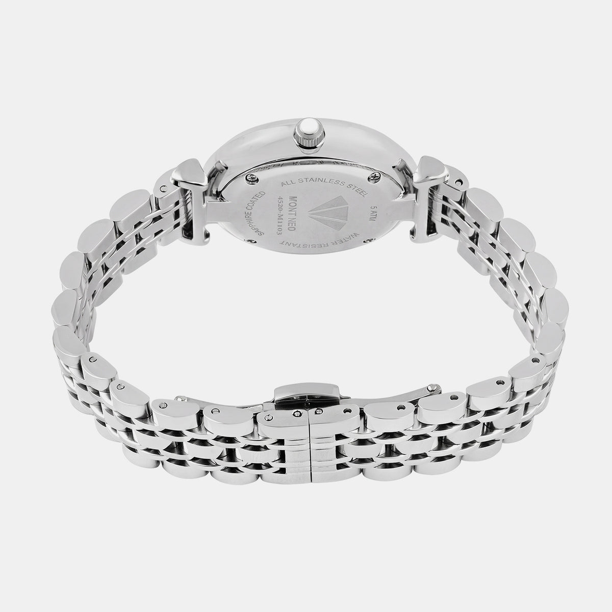Women Quartz Grey Dial Analog Metal Watch 4520M-M1103