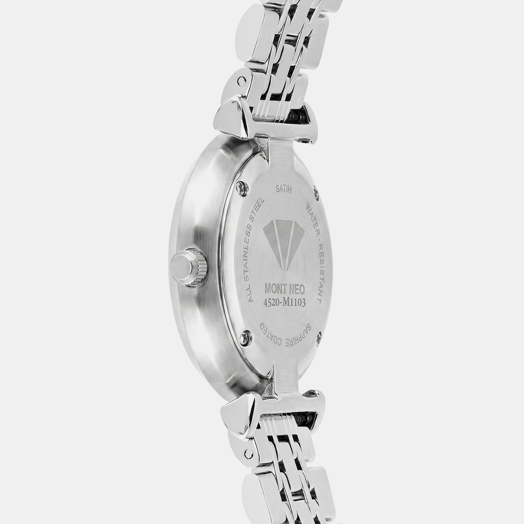 Men Quartz Grey Dial Analog Metal Watch 4520M-M1103
