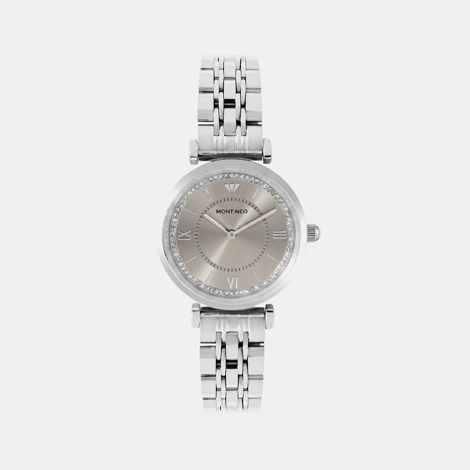 Regular Women Quartz Silver Dial Analog Stainless Steel Watch 4520B-M1103