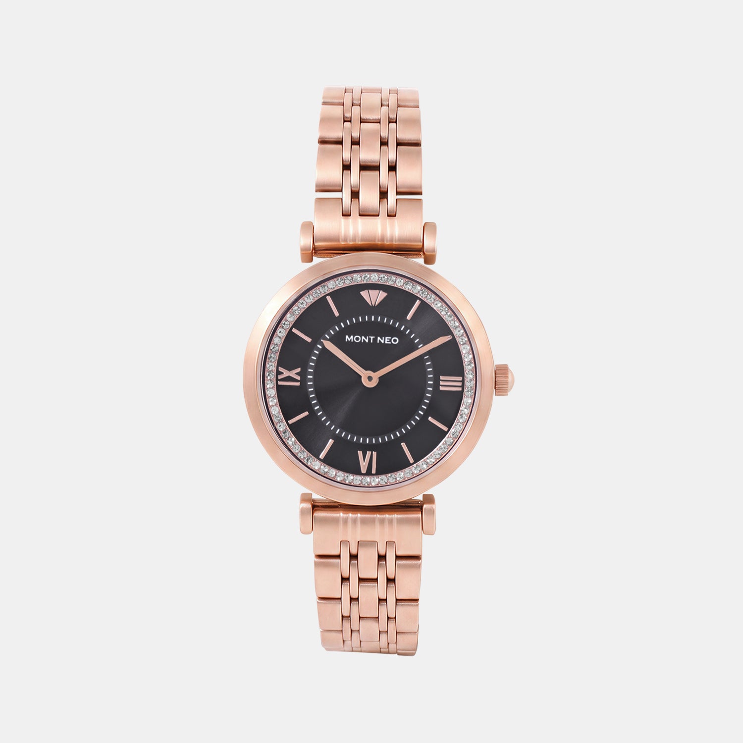 Regular Women Quartz Pink Dial Analog Stainless Steel Watch 4520B-M3303