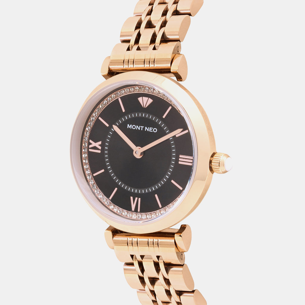 Regular Women Quartz Black Dial Analog Watch 4520B-M3304