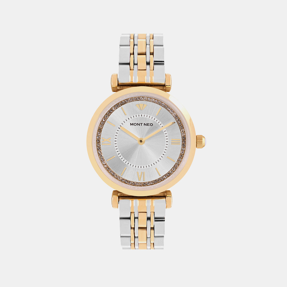 Women Quartz Silver Dial Analog Metal Watch 4520M-M1303