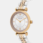 Men Quartz Silver Dial Analog Metal Watch 4520M-M1303