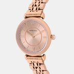 Regular Women Quartz Rose Gold Dial Analog Stainless Steel Watch 4520B-M3303