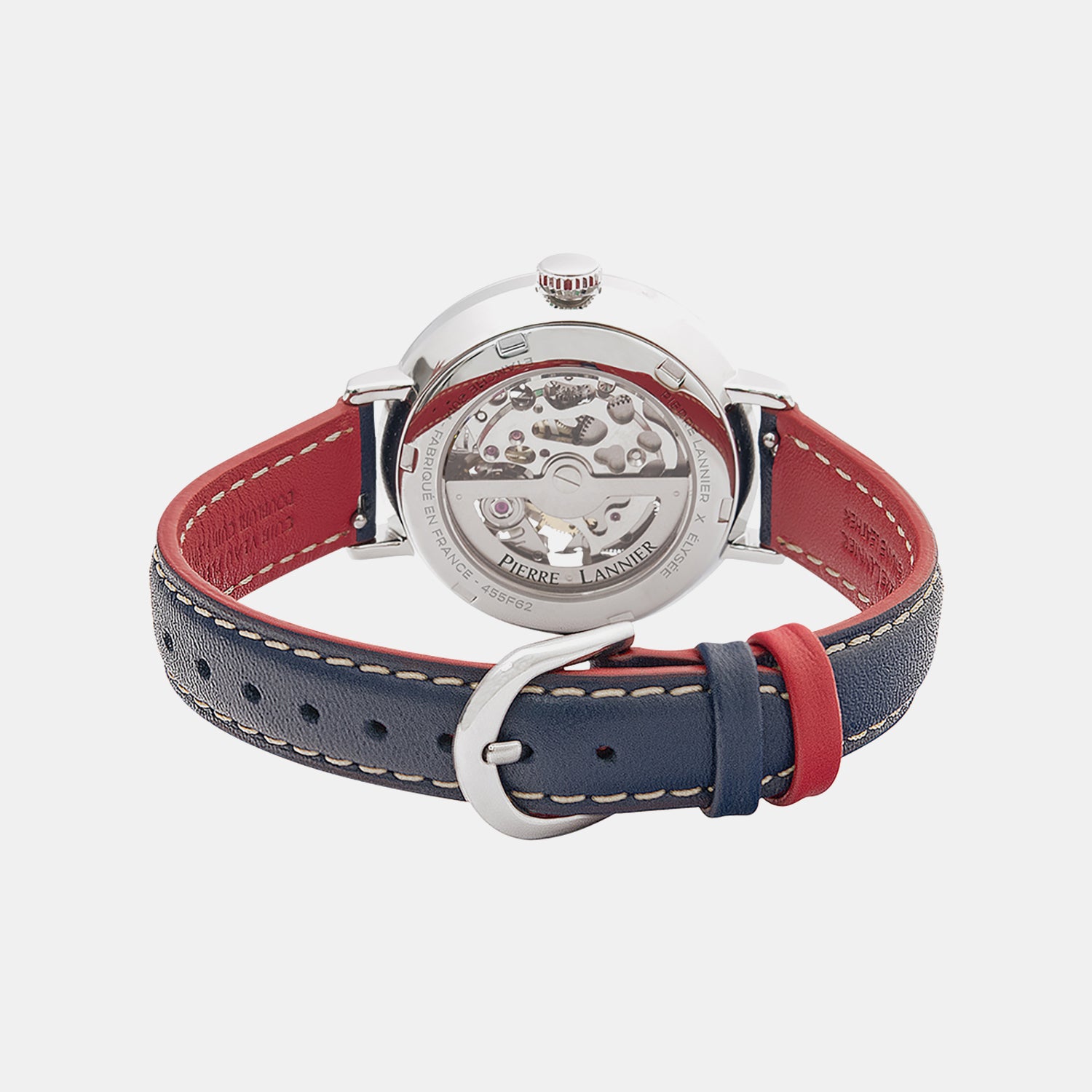 Women Automatic Silver Dial Analog Leather Watch 455F626