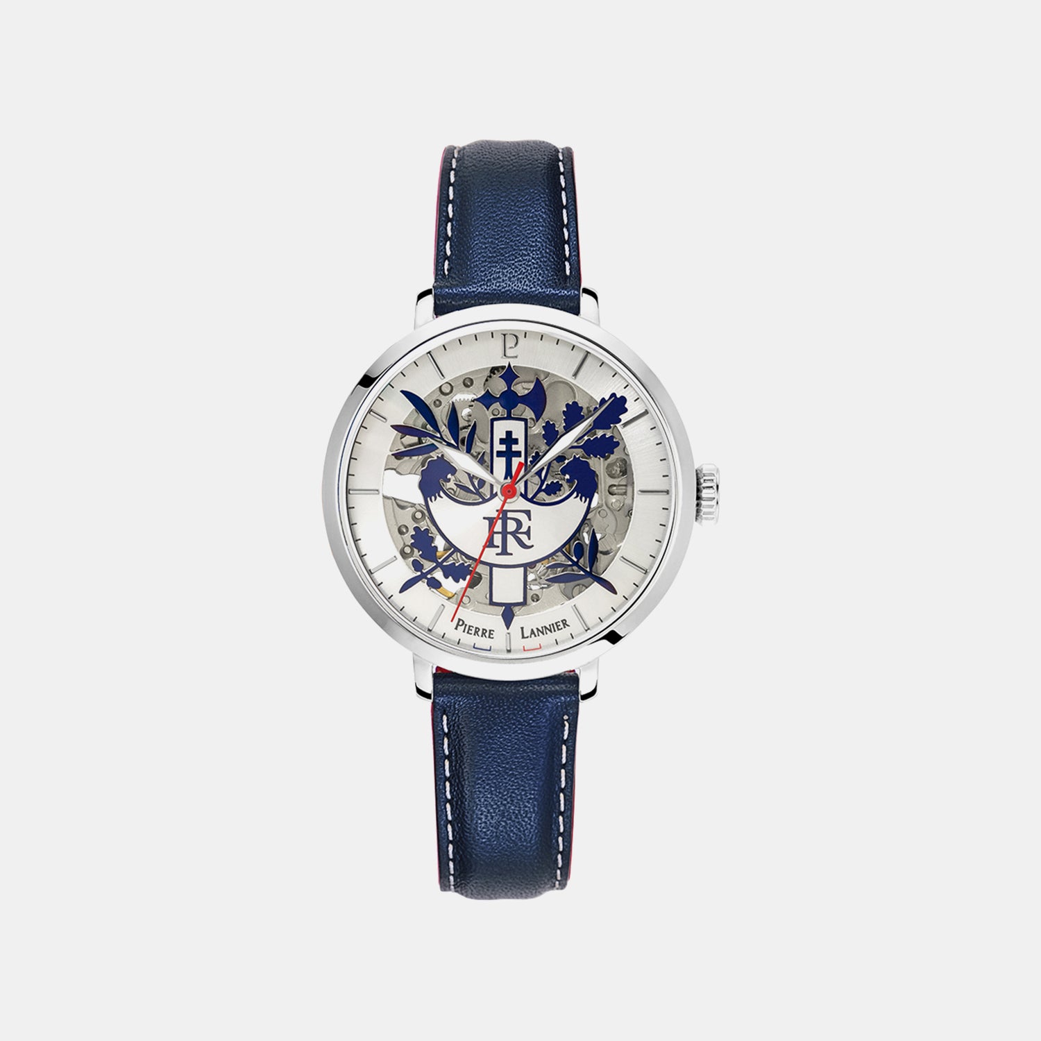 Women Automatic Silver Dial Analog Leather Watch 455F626