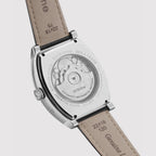 Emerion Men Automatic White Dial Multi-Function Leather Watch 465-L10306