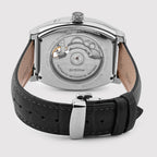 Emerion Men Automatic White Dial Multi-Function Leather Watch 465-L10306