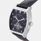 Emerion Men Automatic Blue Dial Analog Leather Watch 465-L10507
