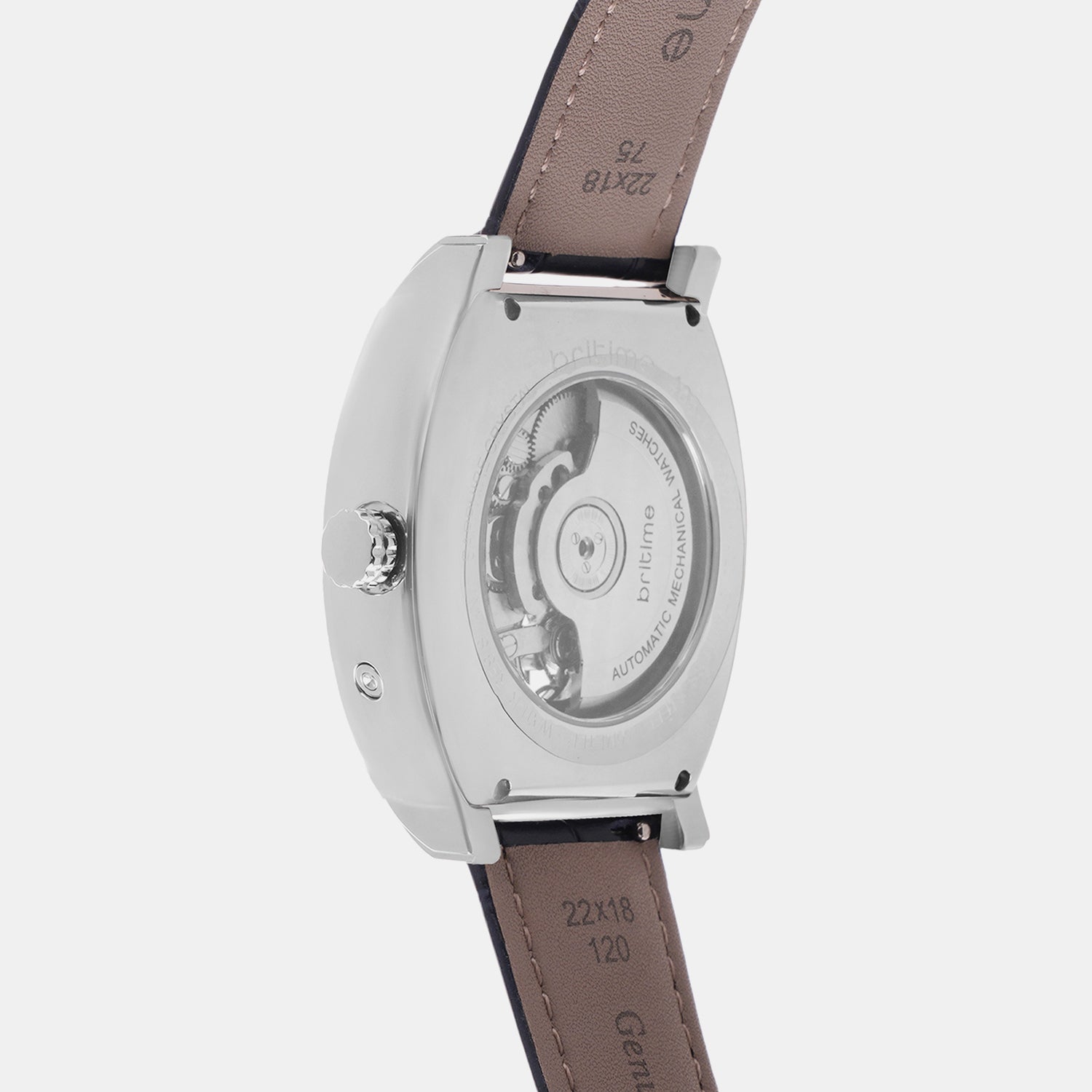 Emerion Men Automatic Blue Dial Analog Leather Watch 465-L10507