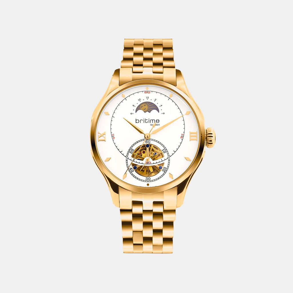 Men Automatic Silver Dial Analog Stainless Steel Watch 479-M30203