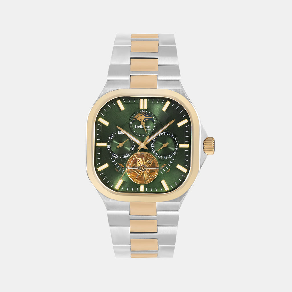 Regular Men Automatic Green Dial Multi-Function Watch 493-M121404