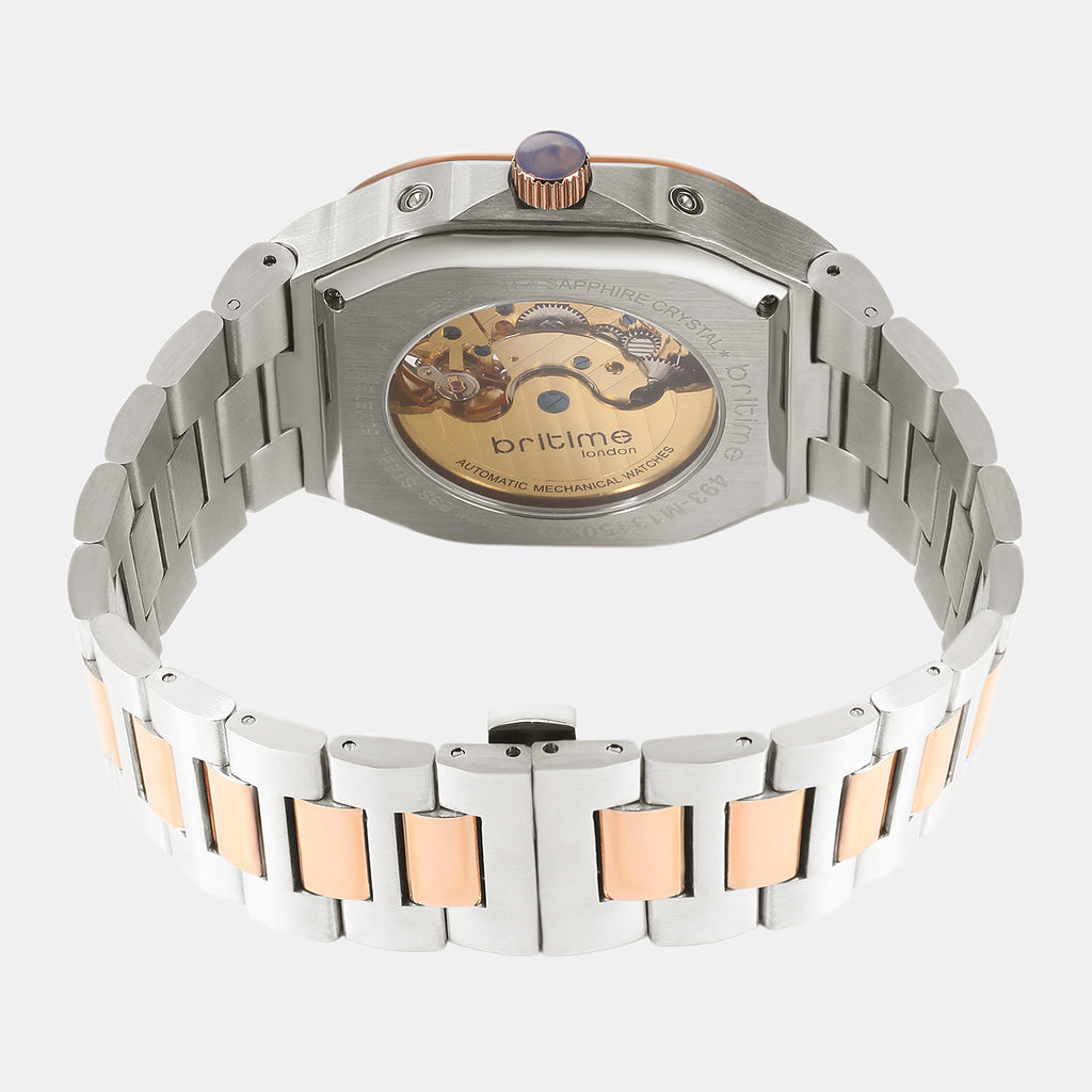 Men Automatic Grey Dial Multi-Function Metal Watch 493-M131505