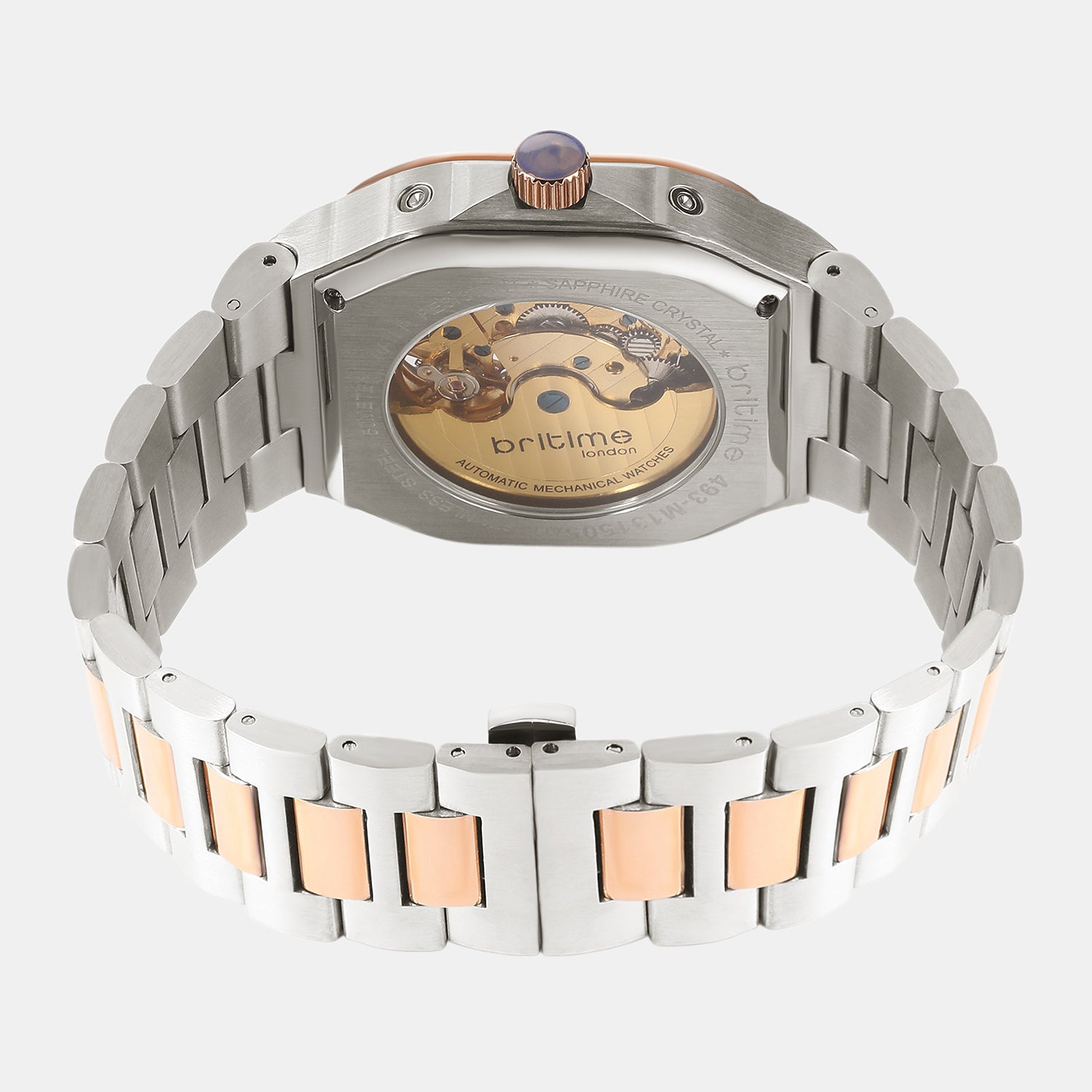 Men Automatic Grey Dial Multi-Function Metal Watch 493-M131505