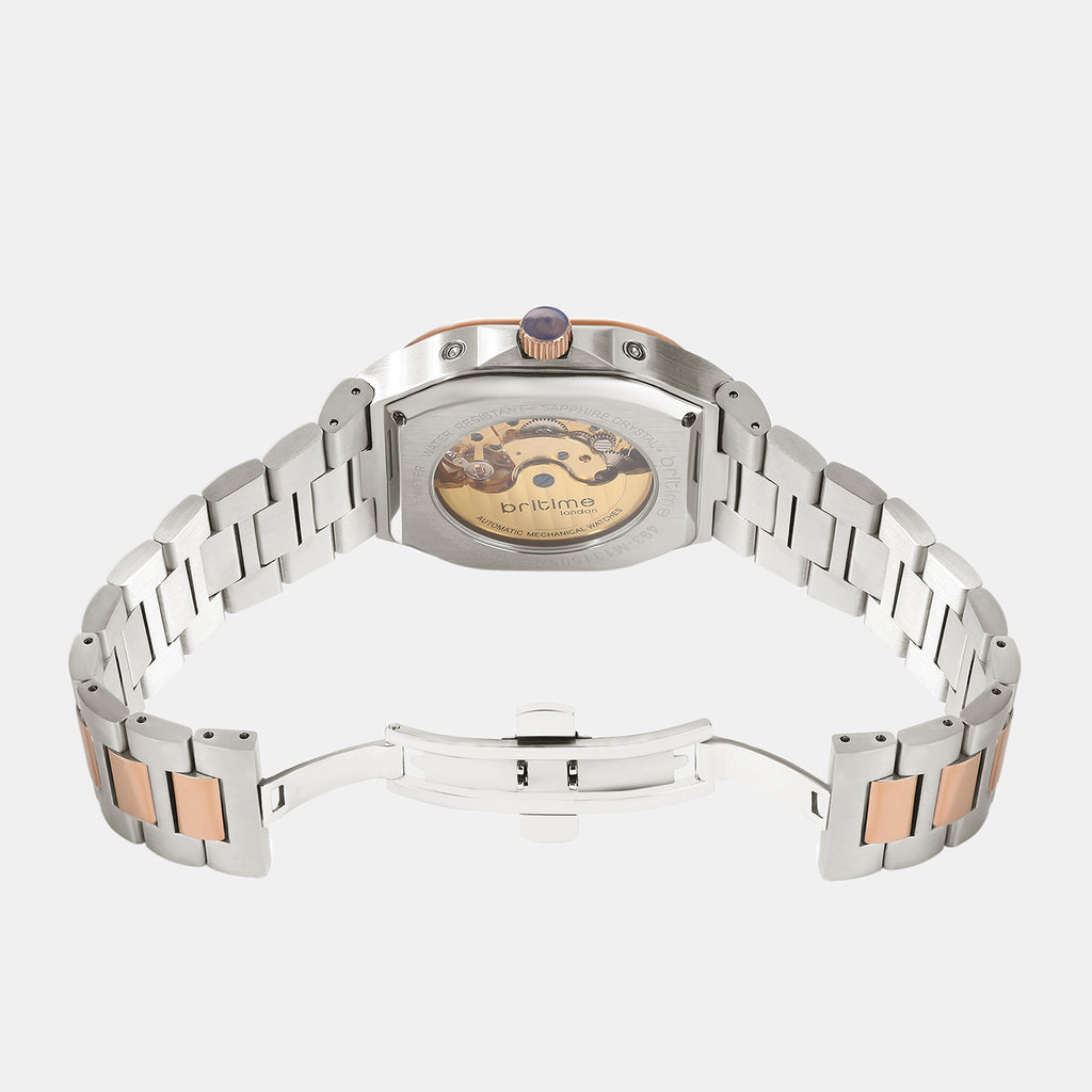 Men Automatic Grey Dial Multi-Function Metal Watch 493-M131505