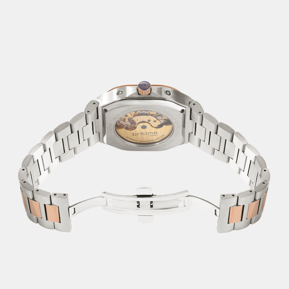 Helix Men Automatic Grey Dial Multi-Function Metal Watch 493-M131505