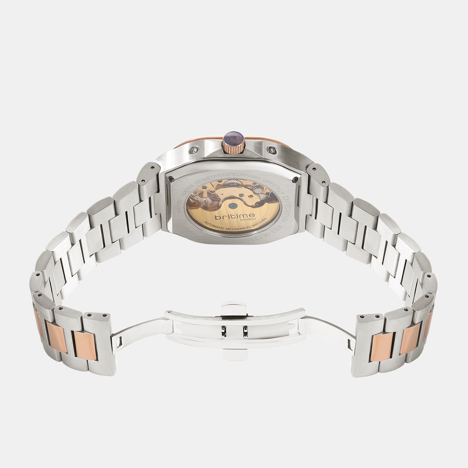 Men Automatic Grey Dial Multi-Function Metal Watch 493-M131505