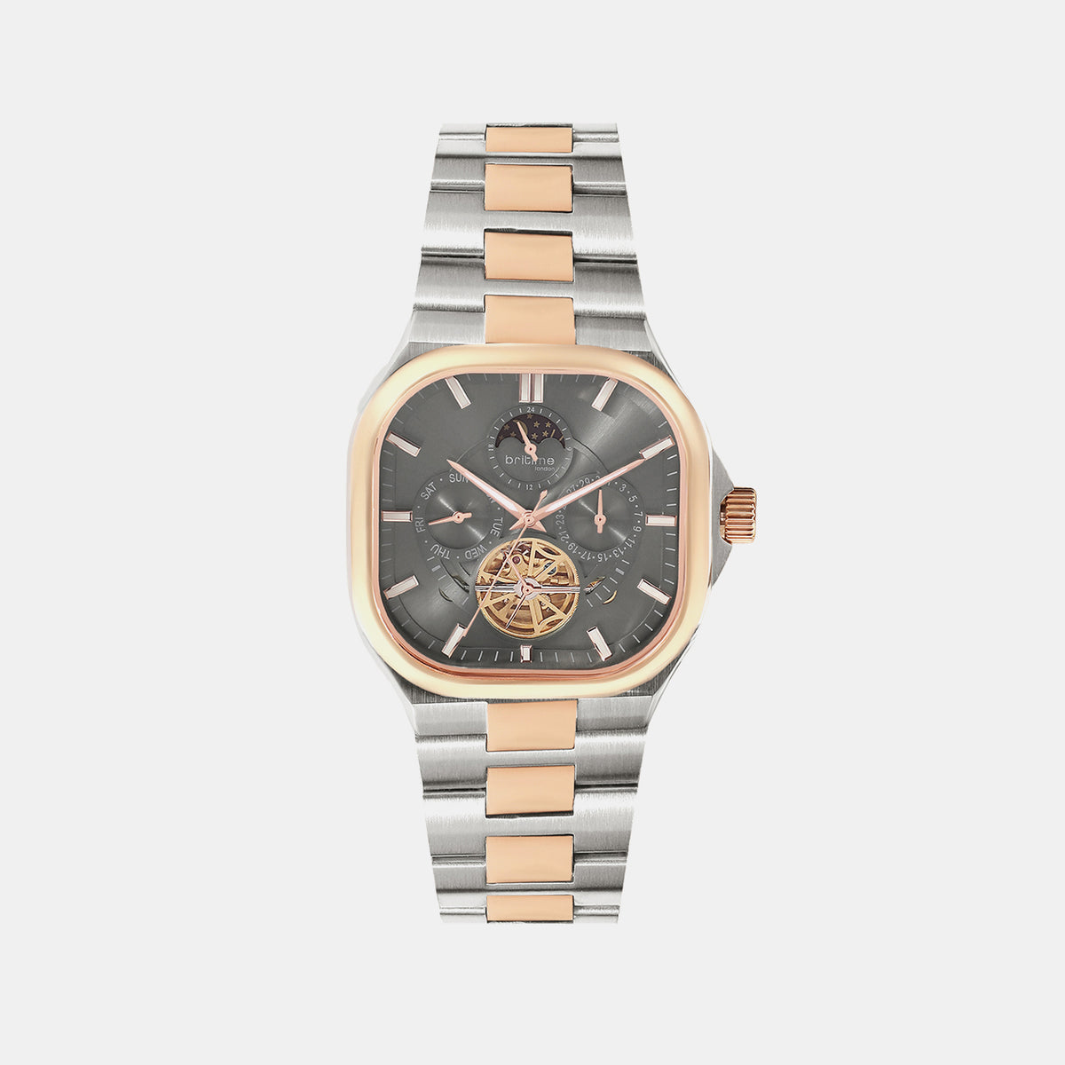 Men Automatic Grey Dial  Metal Watch 493-M13505