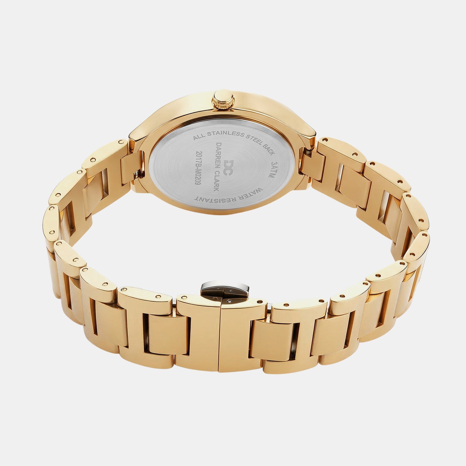 Women Quartz Champagne Dial Analog Metal Watch 2017B-M0209