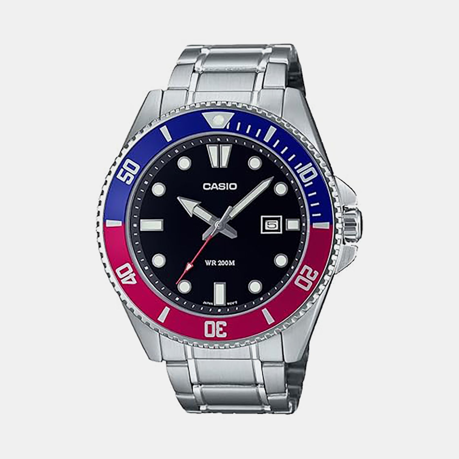 Enticer Men Quartz Black Dial Analog Stainless Steel Watch A2191