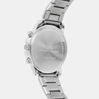 Men Quartz Silver Dial Multi-Function Metal Watch 1009A-M0102