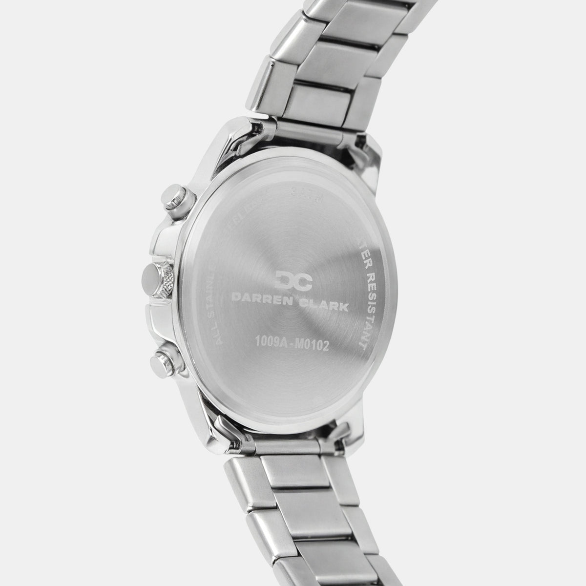 Men Quartz Silver Dial Multi-Function Metal Watch 1009A-M0102
